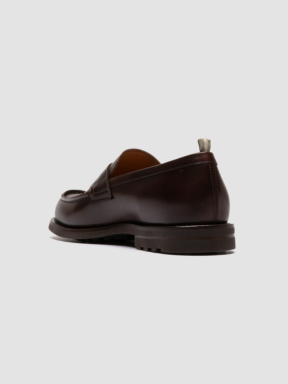 Officine Creative BELMONDO 006 Mocassini Penny in Pelle Scamosciata Marrone Nuova