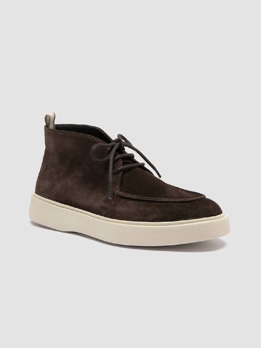 Officine Creative FRAME 002 Stivali Chukka in Pelle Scamosciata Grigia Qualità
