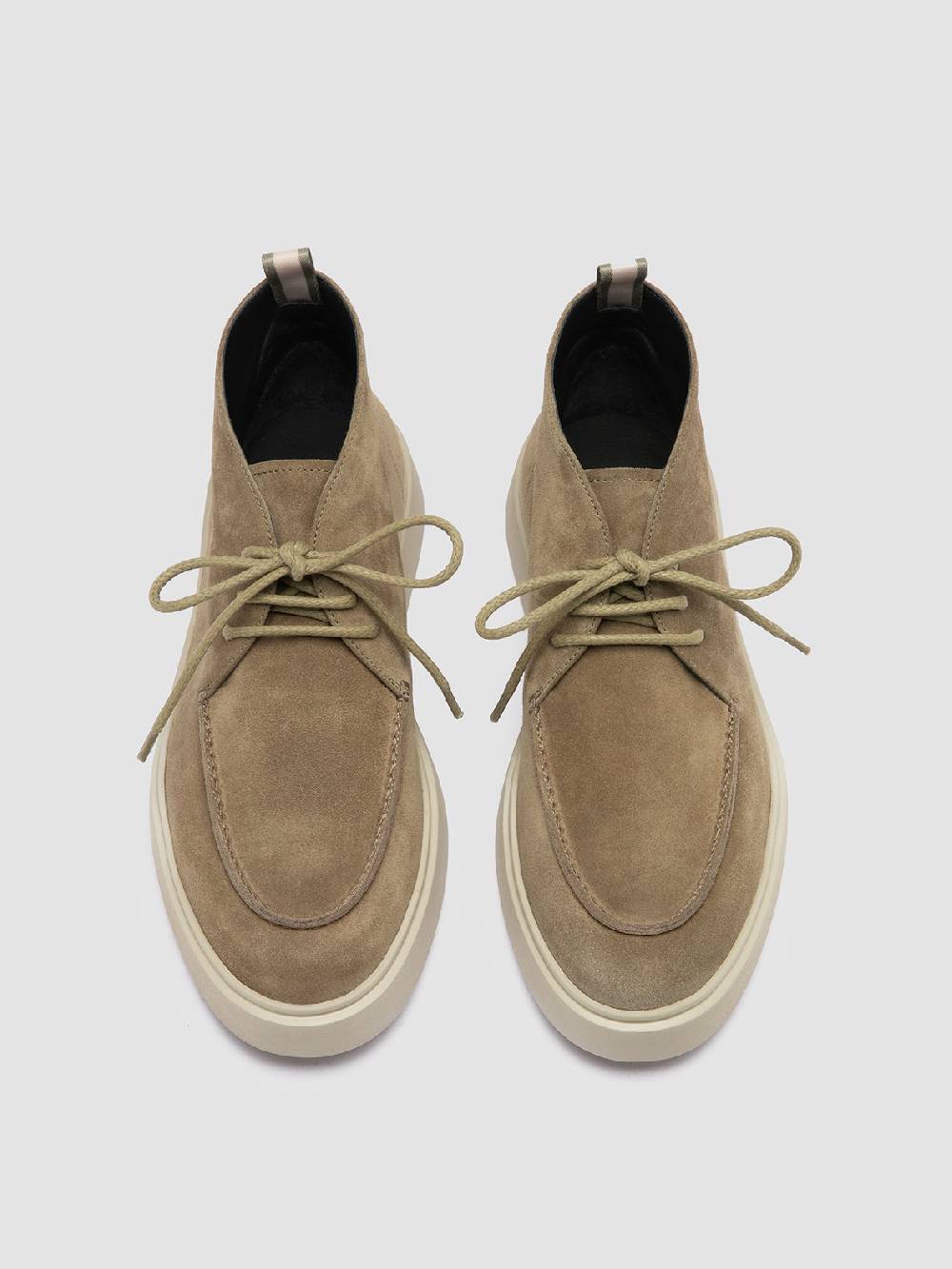 Officine Creative FRAME 002 Stivali Chukka in Pelle Scamosciata Tortora Vendita