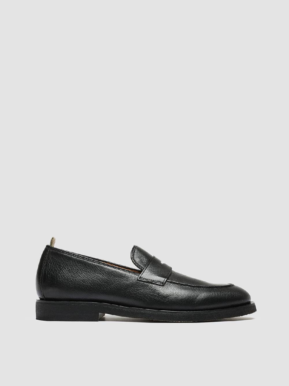Officine Creative OPERA FLEXI 101 Mocassini Penny in Pelle Nera Pezzi Unici