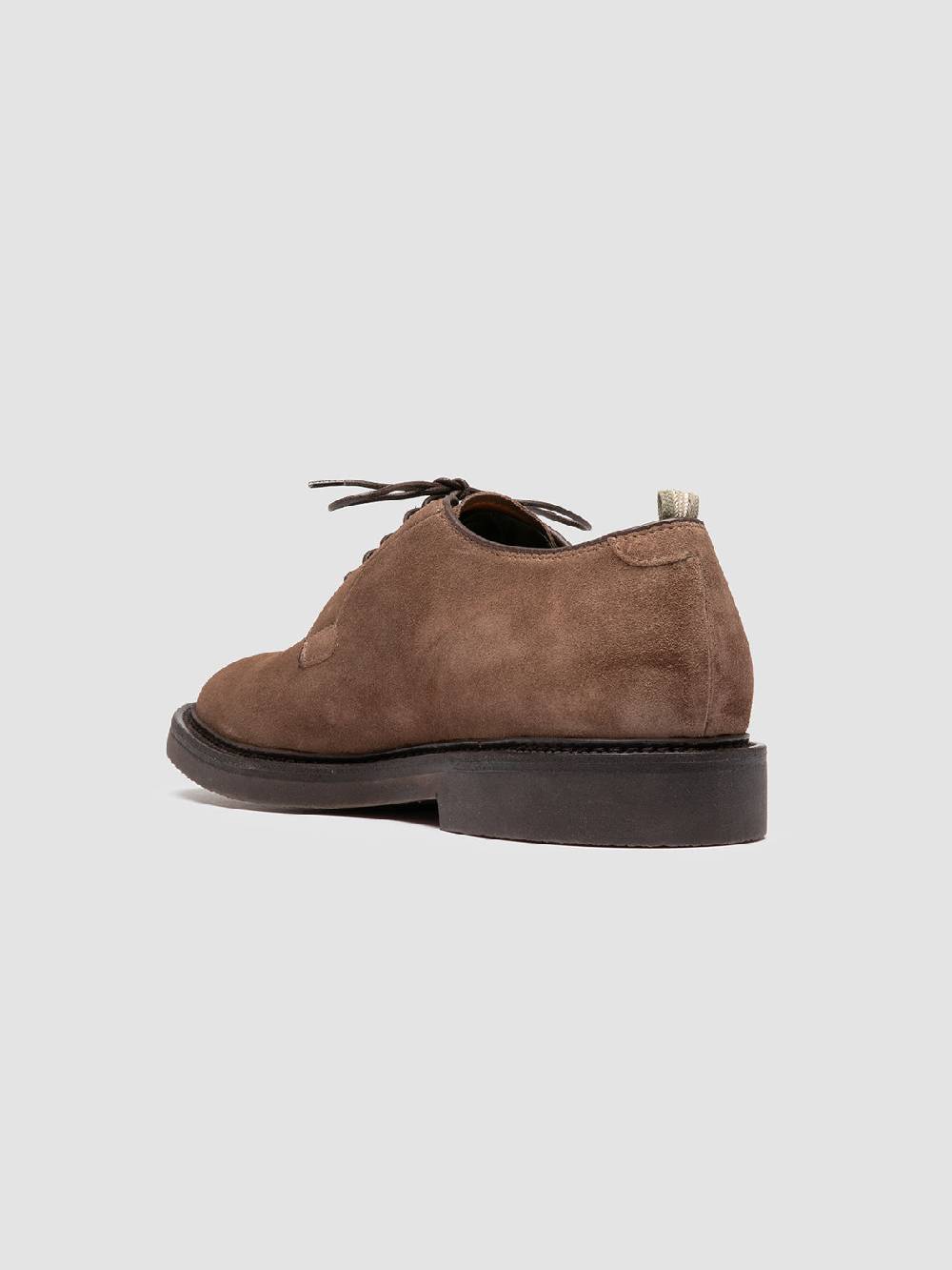 Officine Creative HOPKINS FLEXI 201 Derby in Pelle Scamosciata Tortora Consegna Veloce