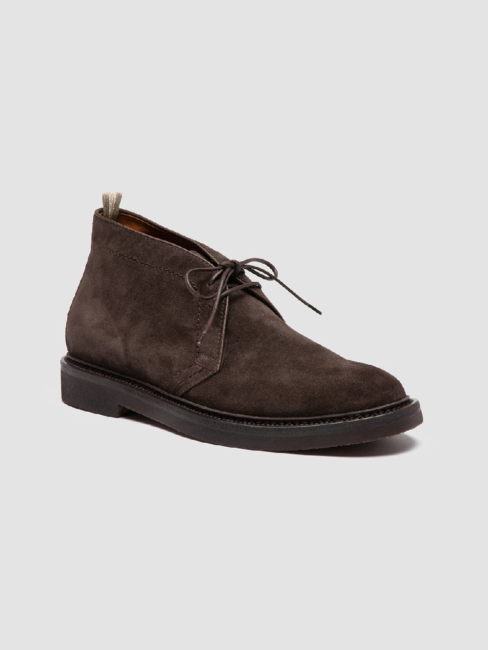 Officine Creative HOPKINS FLEXI 202 Stivali Chukka in Pelle Scamosciata Marrone Fino Al -60%