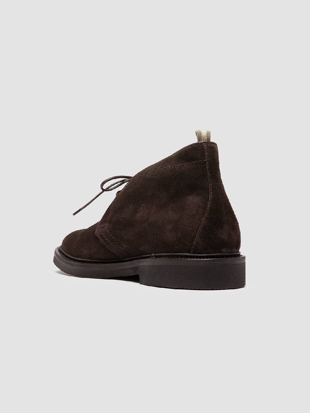Officine Creative HOPKINS FLEXI 202 Stivali Chukka in Pelle Scamosciata Marrone Fino Al -60%