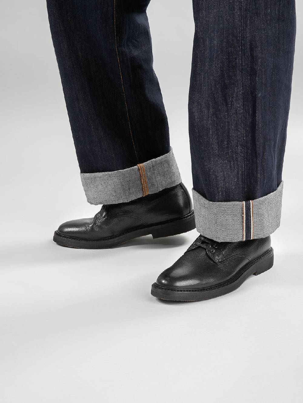 Officine Creative HOPKINS FLEXI 203 Stivaletti Stringati in Pelle Nera Shopping Online