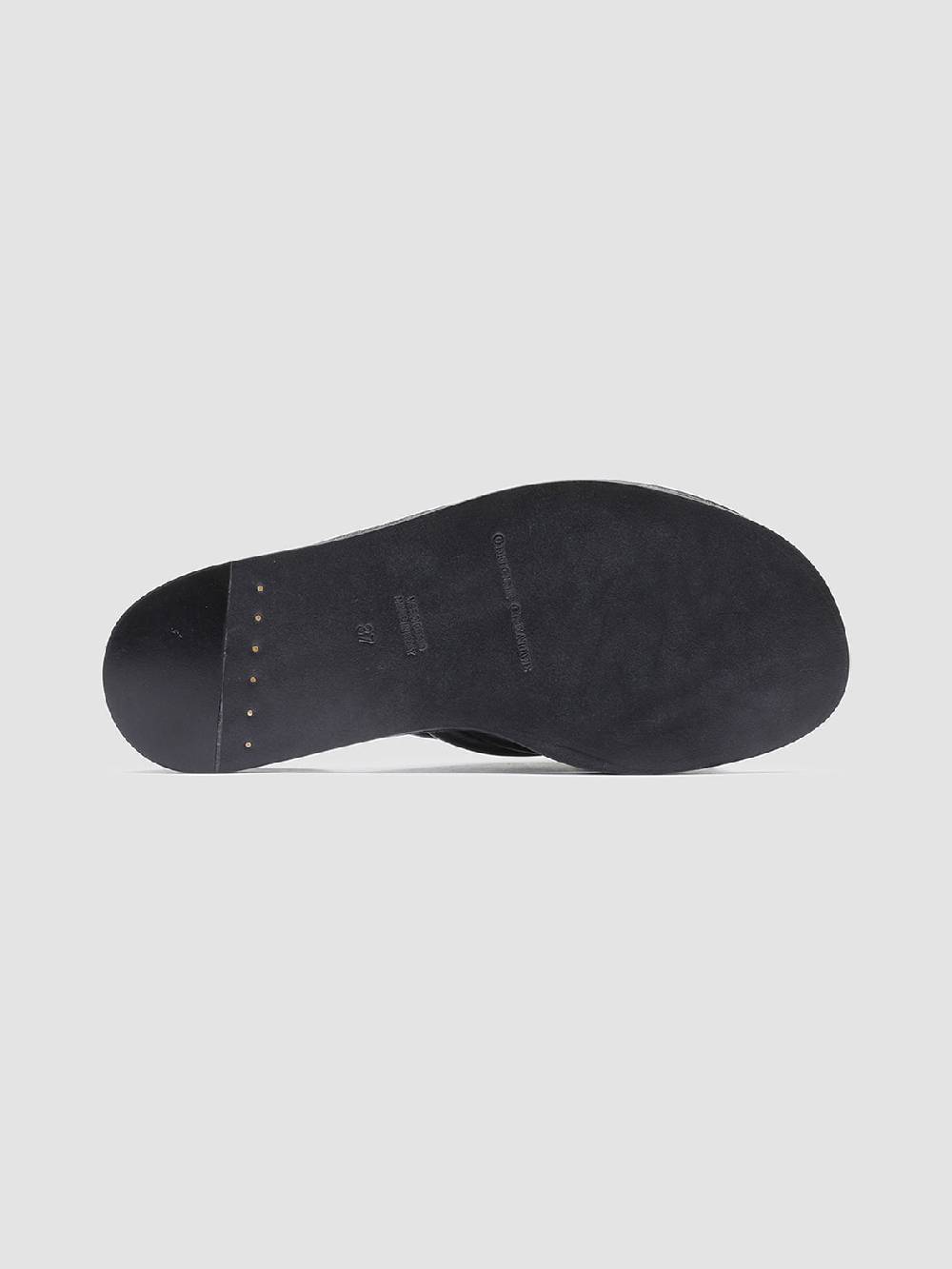 Officine Creative CYBILLE 004 Sandali in Pelle Nera Prezzo Ridotto