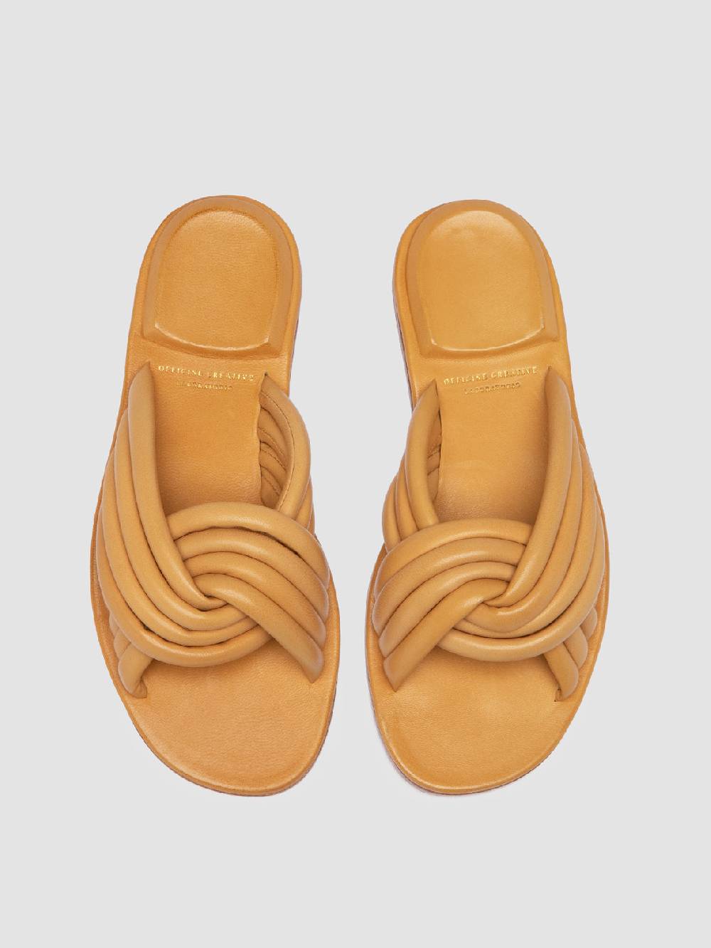 Officine Creative CYBILLE 004 Sandali in Pelle Gialla Presa