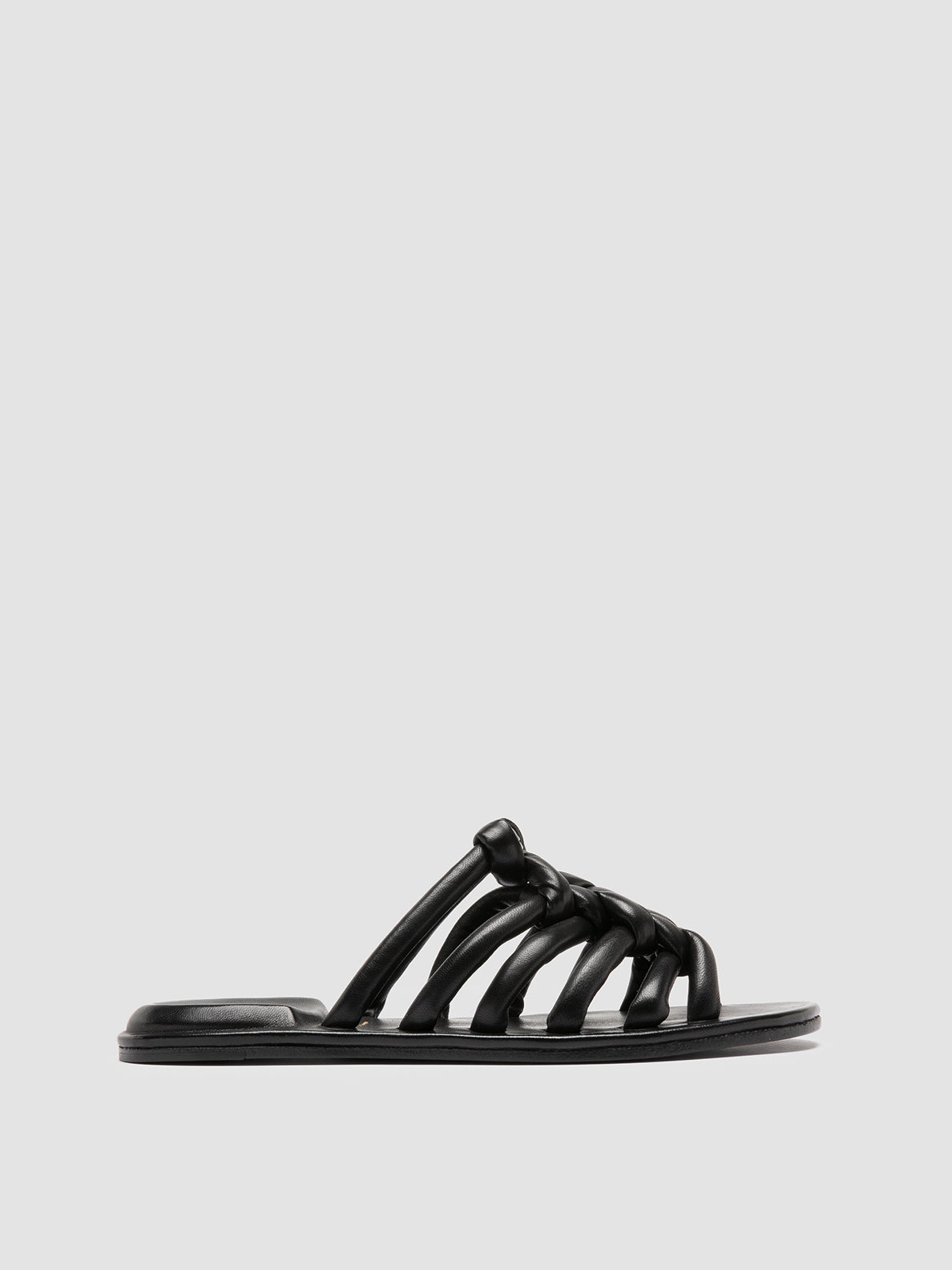 Officine Creative CYBILLE 016 Sandali Slide in Pelle Nera Economico