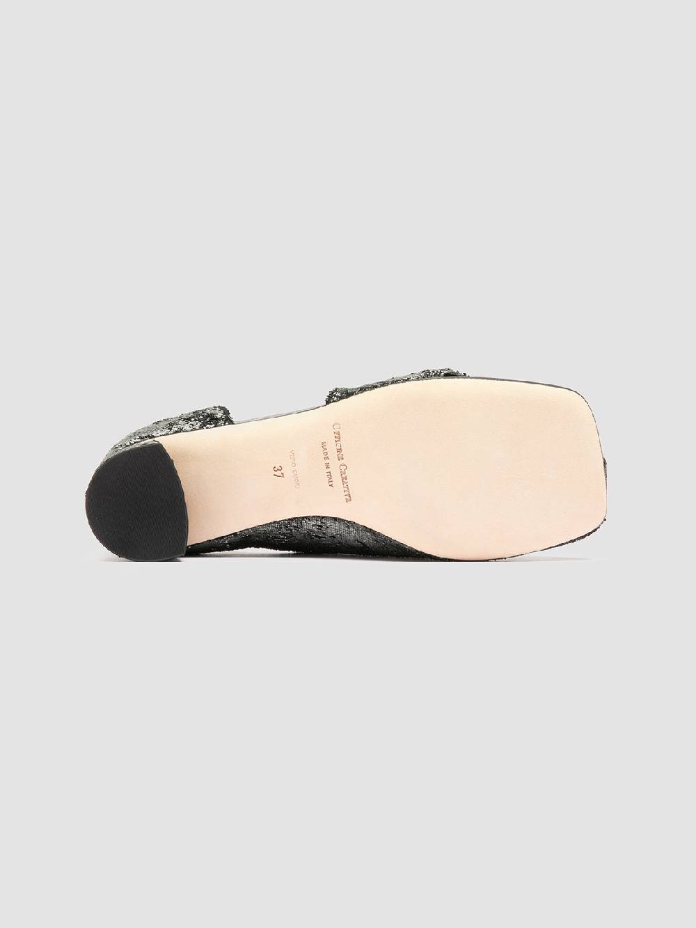 Officine Creative TESSA 009 Silver Leather Mule Sandals Offerte