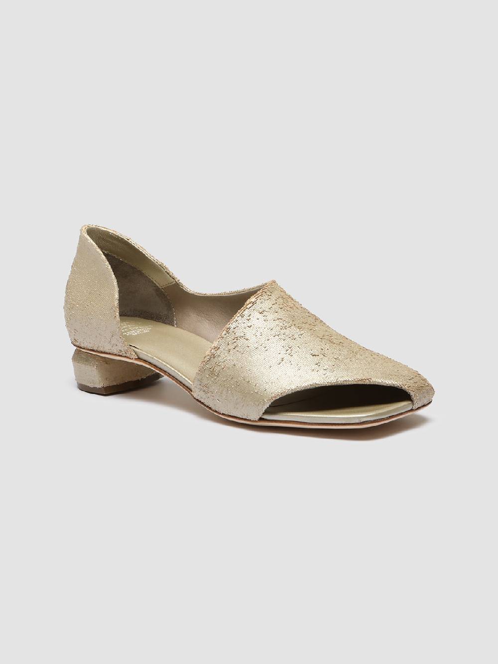 Officine Creative TESSA 009 Gold Leather Mule Sandals Hotsell