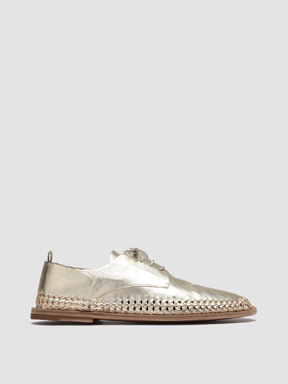 Officine Creative MABELLE 001 Derby in Pelle Argento Vendita Calda