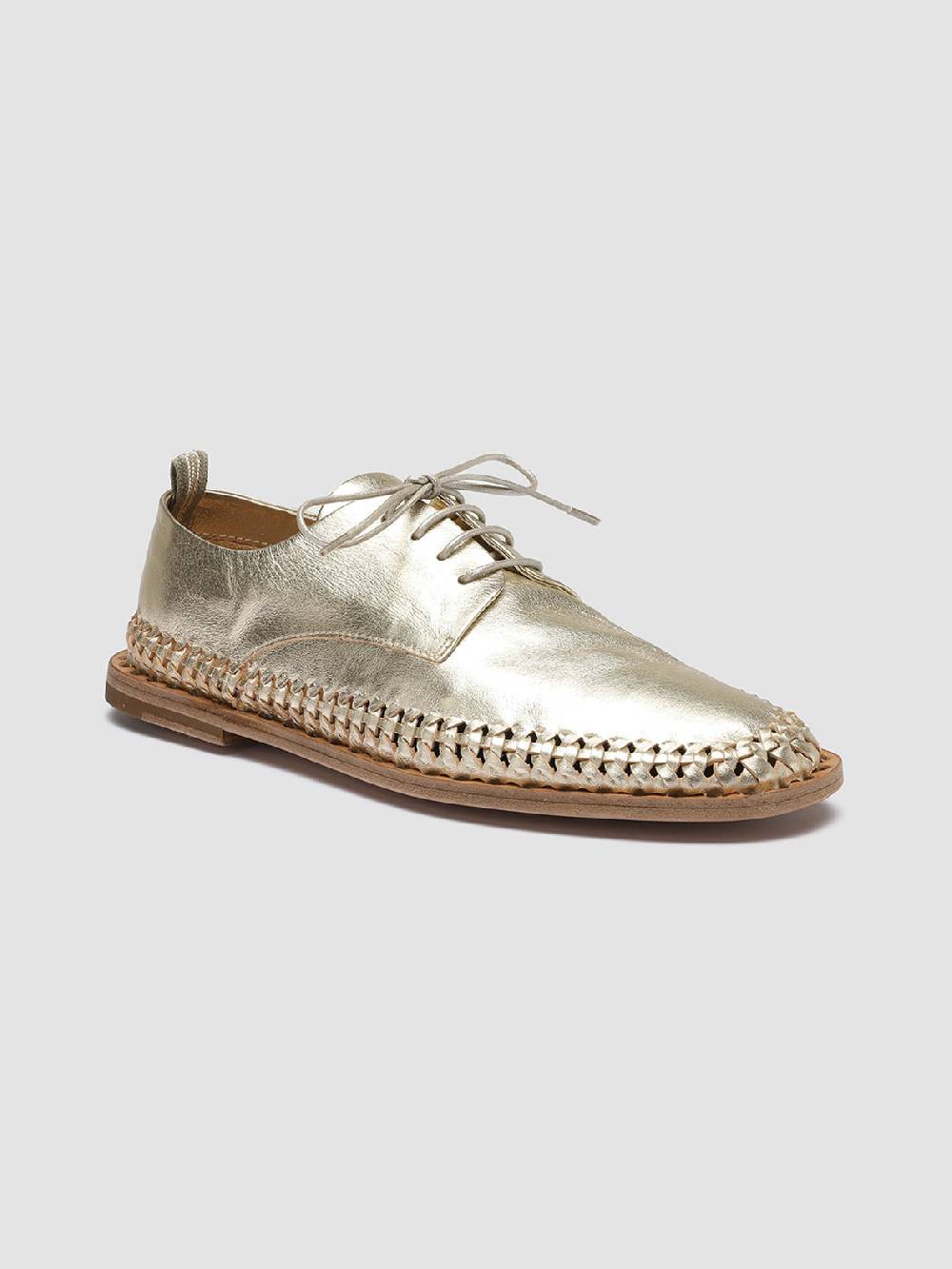 Officine Creative MABELLE 001 Derby in Pelle Argento Vendita Calda