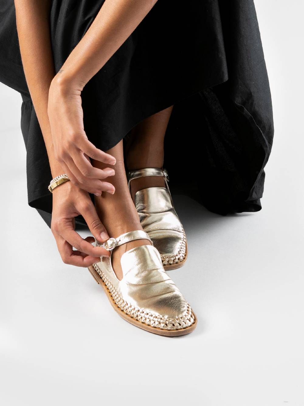 Officine Creative MABELLE 003 Mary Jane in Pelle Argento Vendite Flash