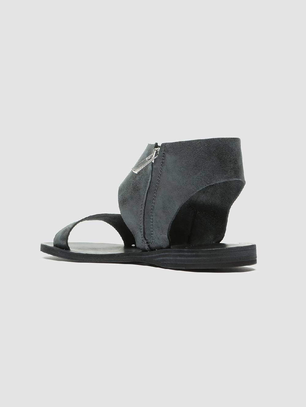 Officine Creative ITACA 039 Sandali in Pelle Nera Moda