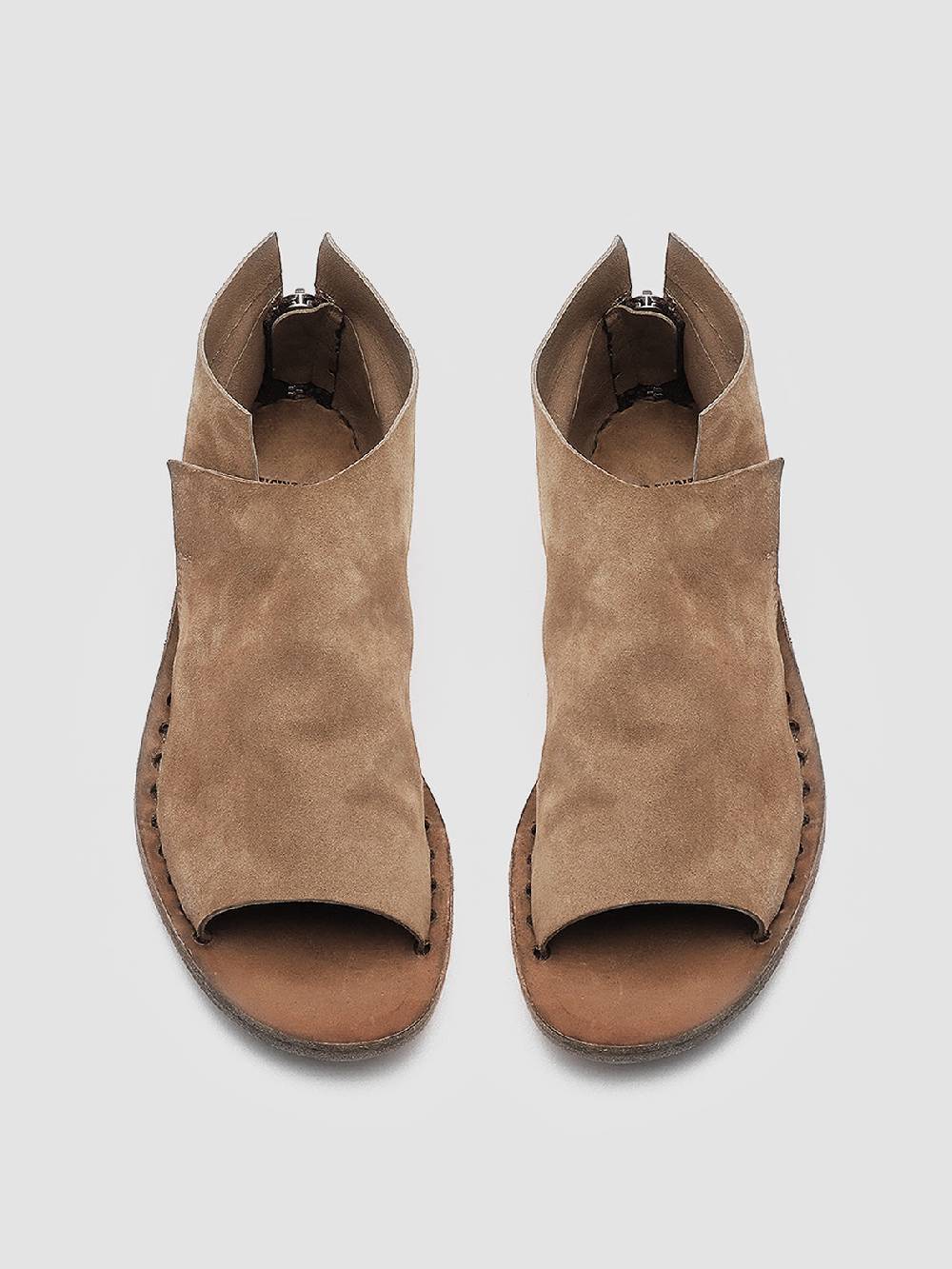 Officine Creative ITACA 005 Sandali in Pelle Scamosciata Marrone 2025
