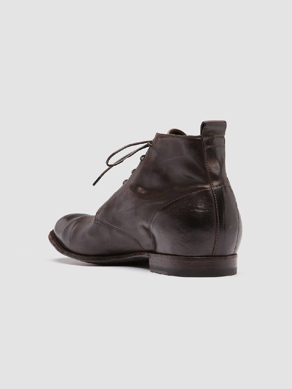 Officine Creative STEREO 004 Stivaletti in Pelle Marrone In Linea