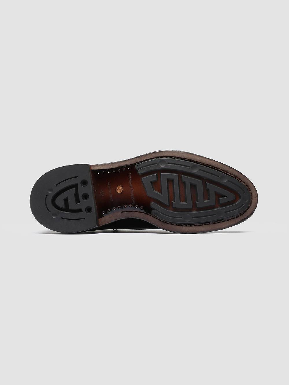 Officine Creative TEMPLE 003 Scarpe Derby in Pelle Marrone Nuovo