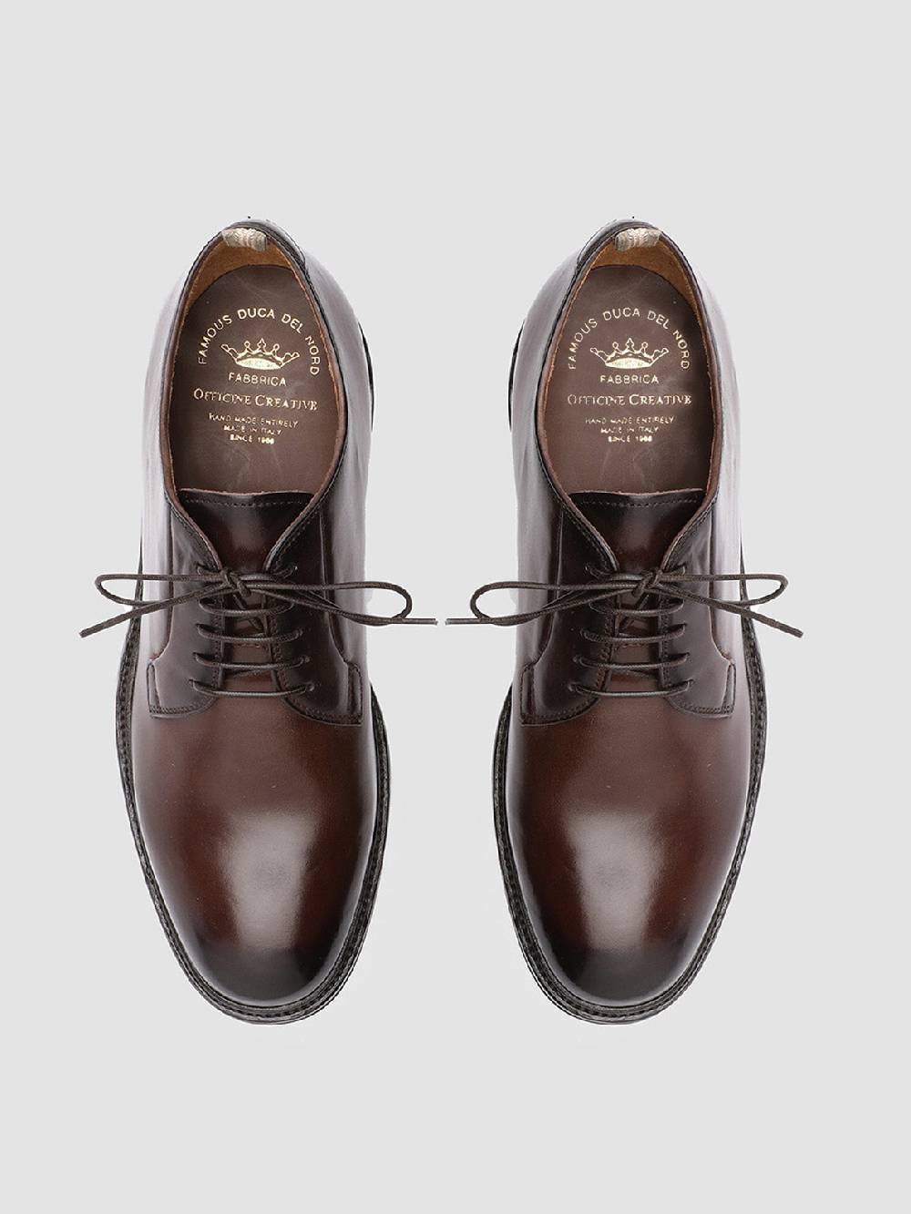 Officine Creative HOPKINS 003 Derby in Pelle Marrone Vendita