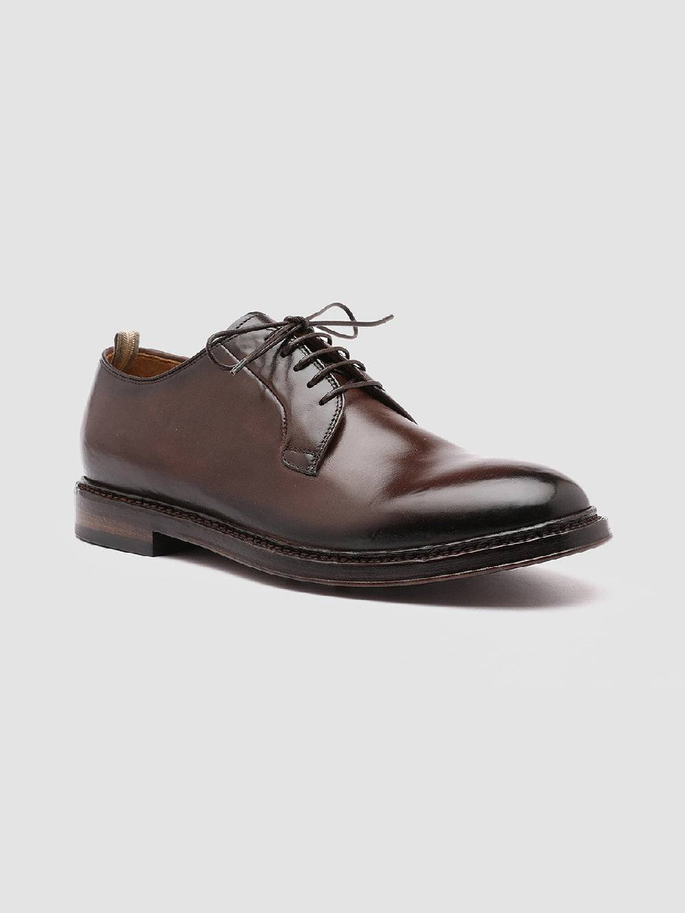 Officine Creative HOPKINS 003 Derby in Pelle Marrone Vendita