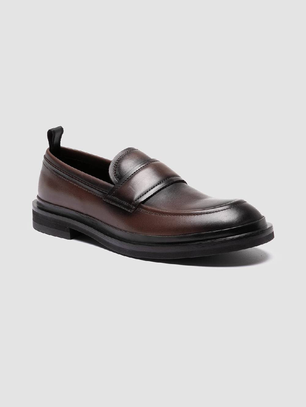 Officine Creative MAJOR 003 Mocassini Penny in Pelle Marrone Spedizione Gratuita