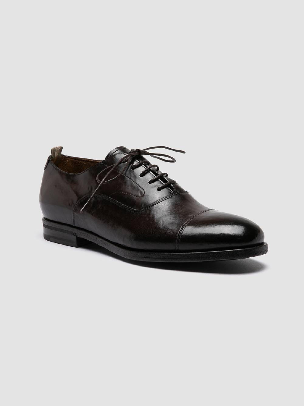 Officine Creative VANDERBILT CAOU 011 Scarpe Oxford Marroni in Pelle Pezzi Unici