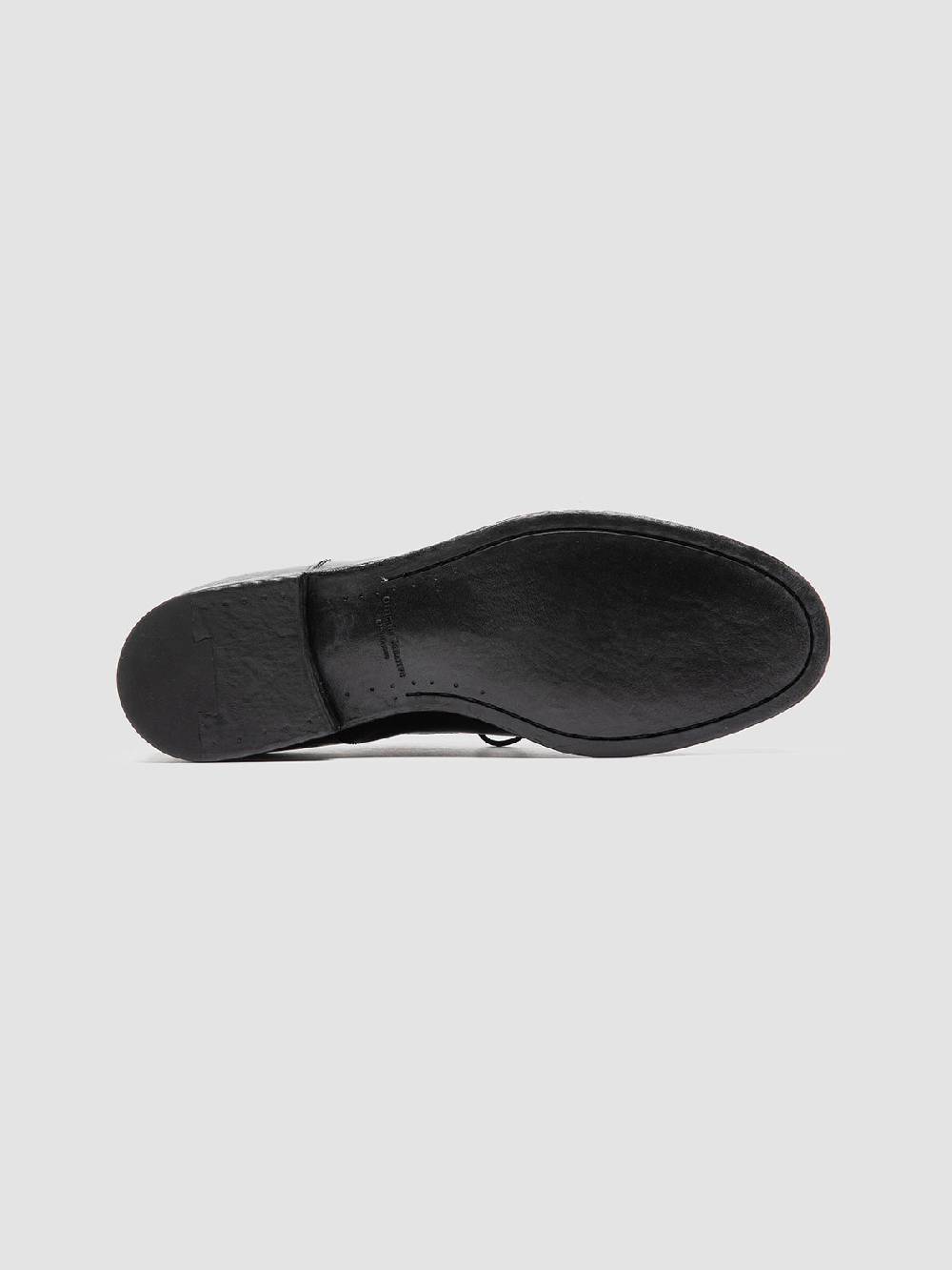 Officine Creative VANDERBILT CAOU 013 Scarpe Derby Nere in Pelle Negozi Online