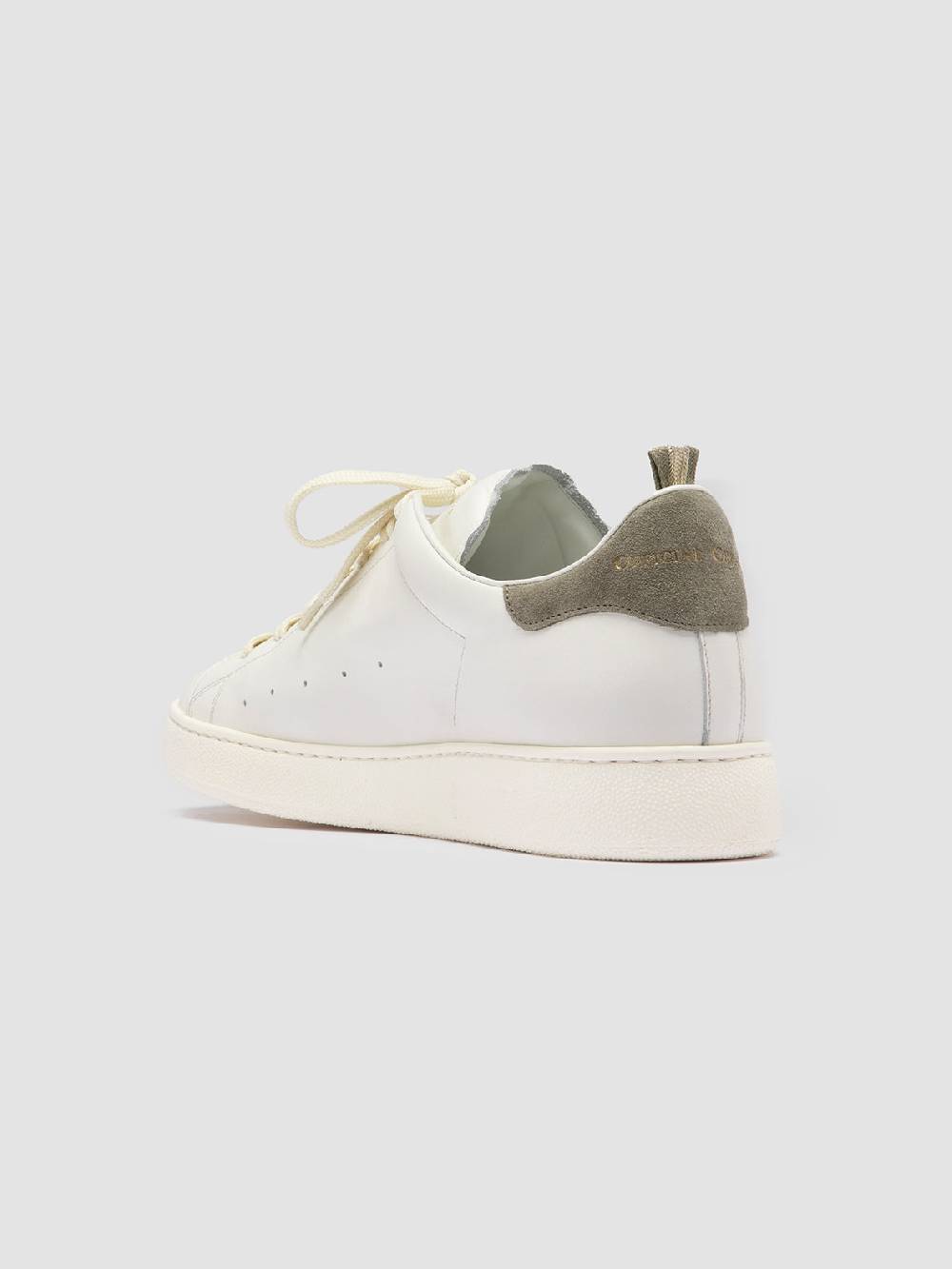 Officine Creative MOWER 002 Sneakers Basse in Pelle e Camoscio Bianca Prezzo basso