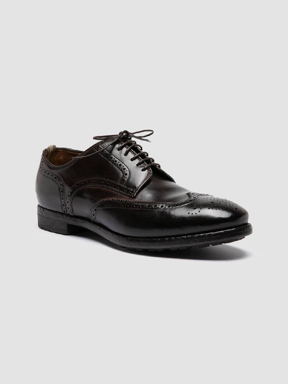 Officine Creative PRINCE 609 Derby in Pelle Marrone Sconto