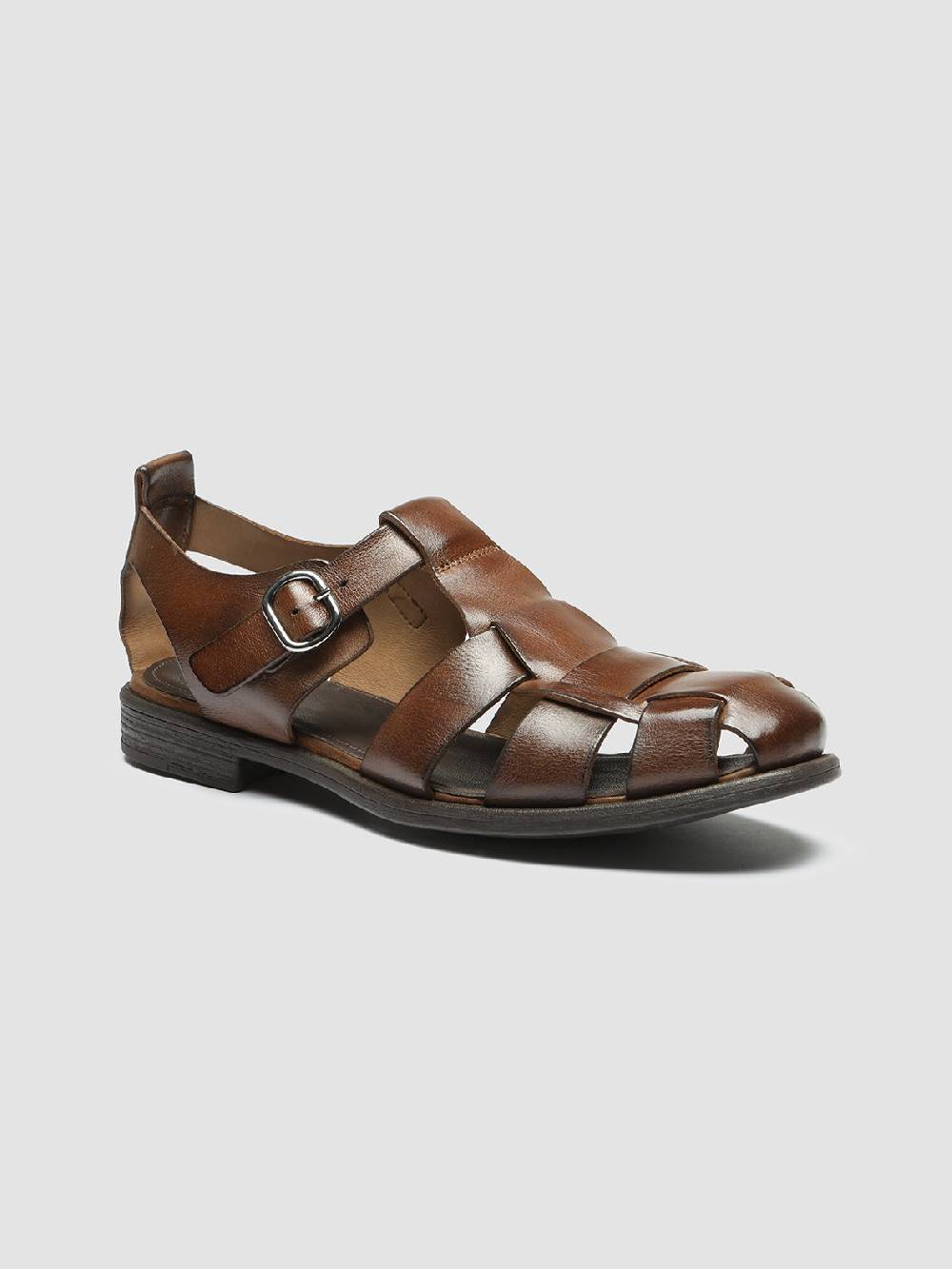 Officine Creative CHRONICLE 145 Sandali in Pelle Marrone Offerta