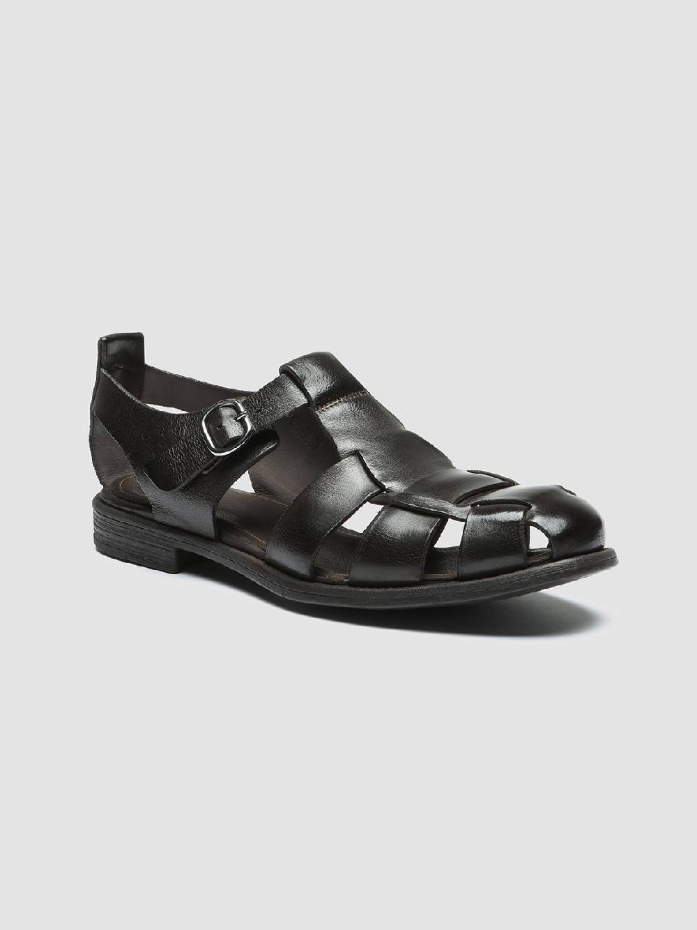 Officine Creative CHRONICLE 145 Sandali in Pelle Marrone Economico