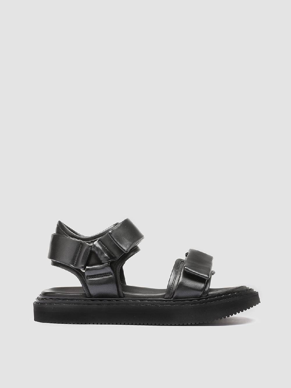Officine Creative IOS 002 Sandali in Pelle Nera Online