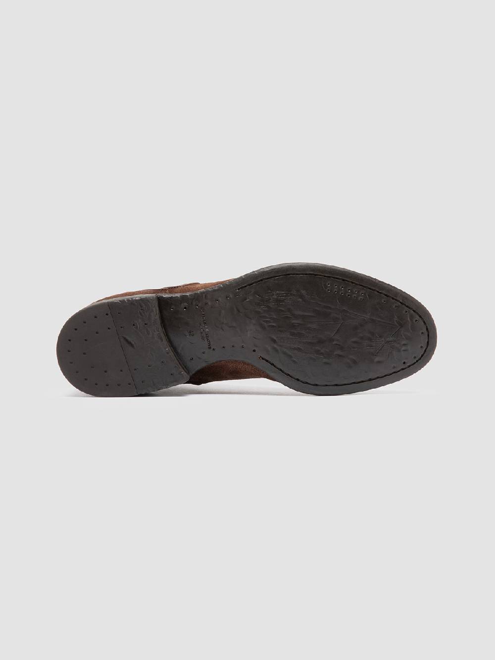Officine Creative CETON 647 Stivaletti Chelsea in Pelle Scamosciata Marrone In Vendita