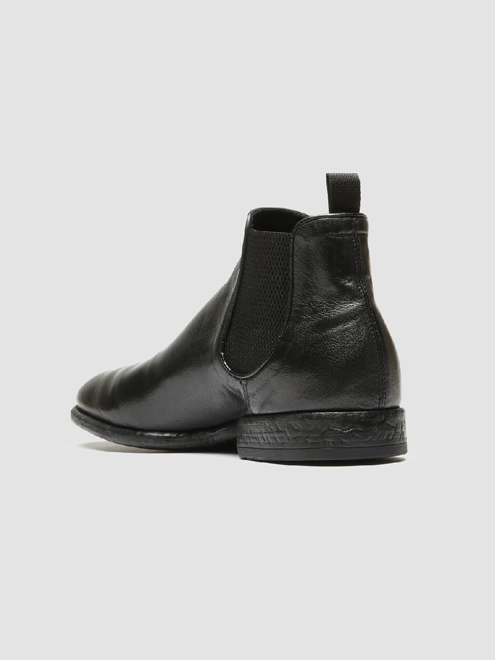 Officine Creative CETON 647 Stivaletti Chelsea in Pelle Nera Offerte