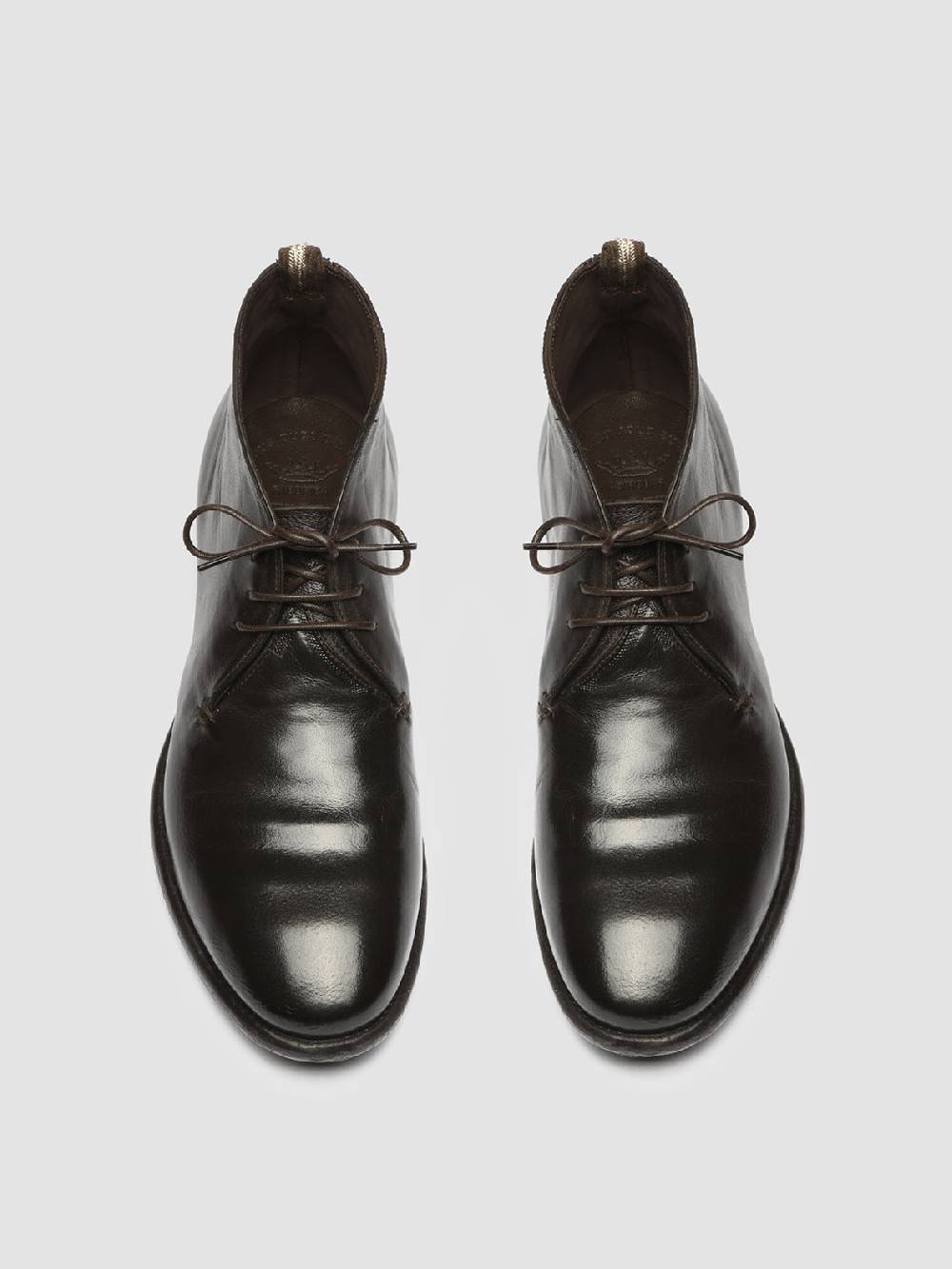 Officine Creative CETON 685 Stivali Chukka in Pelle Marrone Vendita Calda