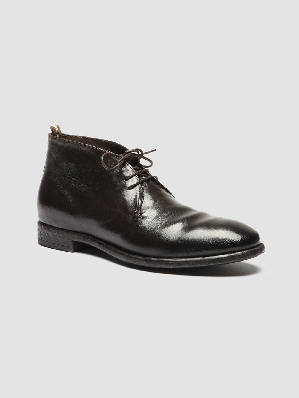Officine Creative CETON 685 Stivali Chukka in Pelle Marrone Vendita Calda