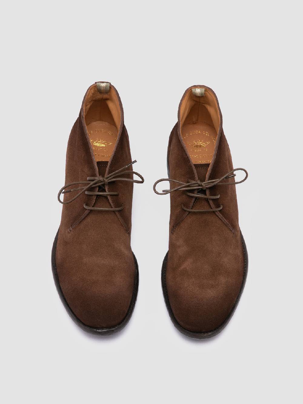 Officine Creative CETON 685 Stivali Chukka in Camoscio Marrone Saldi Di Fabbrica