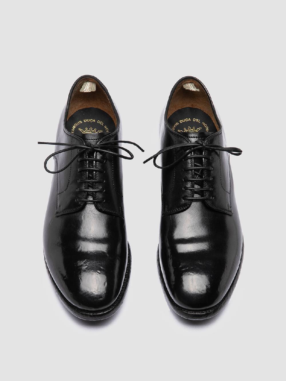 Officine Creative PRINCE 606 Derby in Pelle Nera Vendite Flash