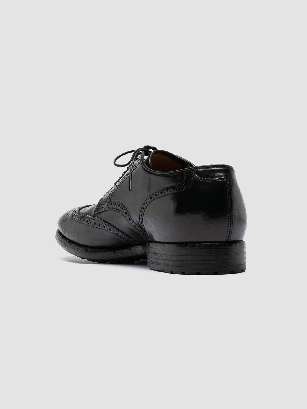 Officine Creative TEMPLE 609 Derby in Pelle Nera In Saldo
