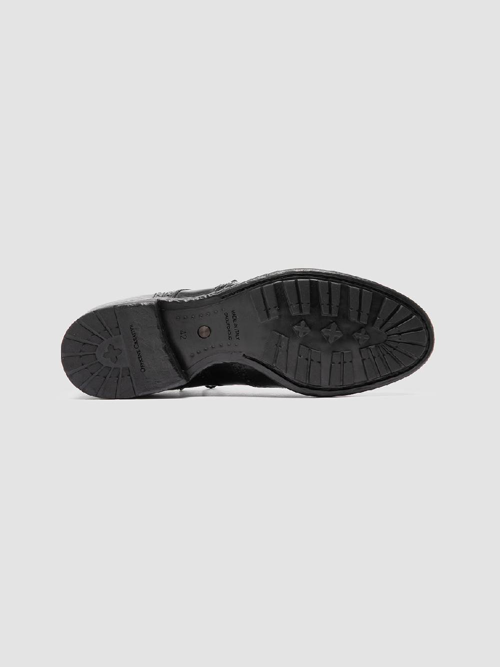 Officine Creative TEMPLE 609 Derby in Pelle Nera In Saldo
