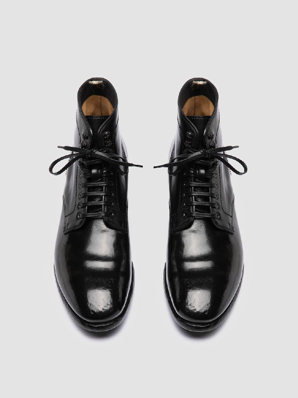 Officine Creative PRINCE 610 Stivaletti in Pelle Nera Nuova