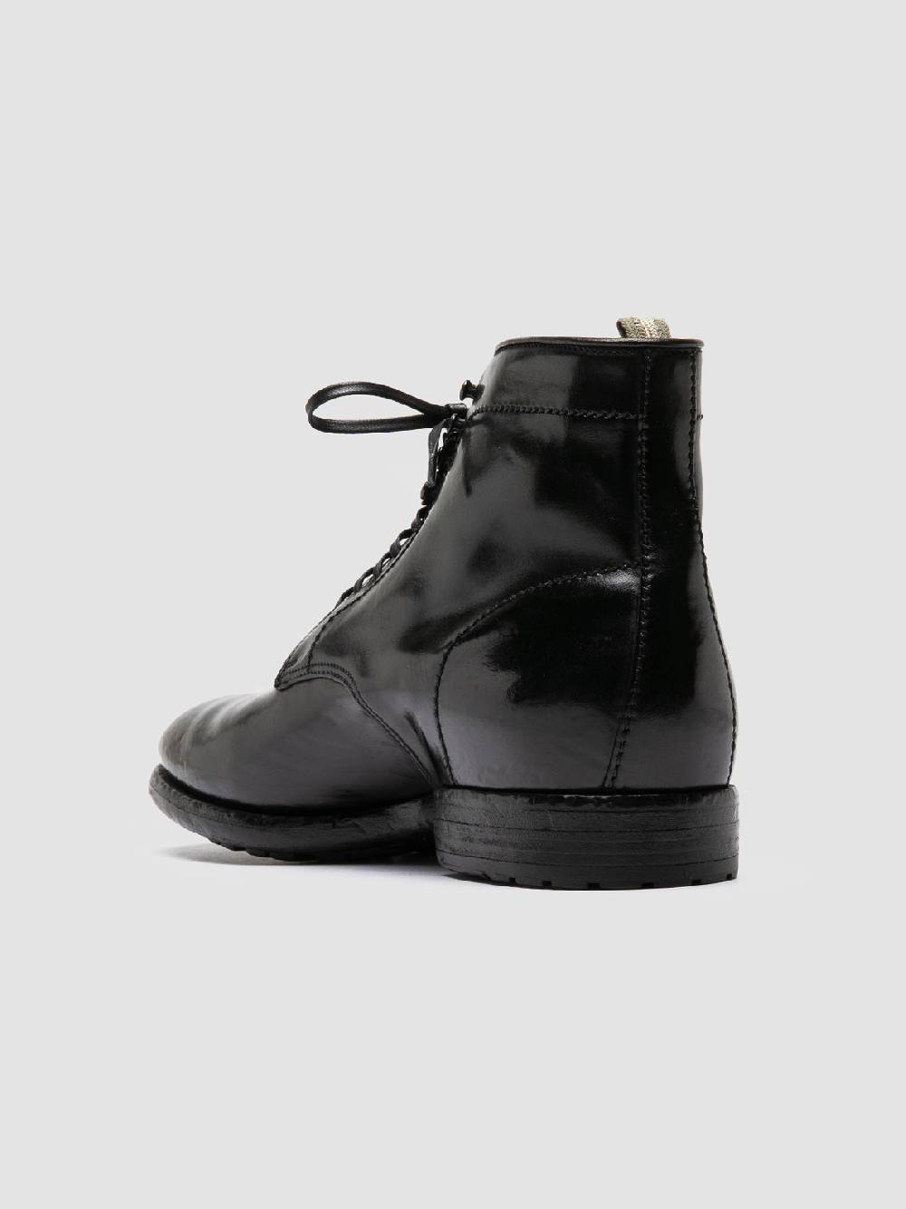 Officine Creative PRINCE 610 Stivaletti in Pelle Nera Nuova