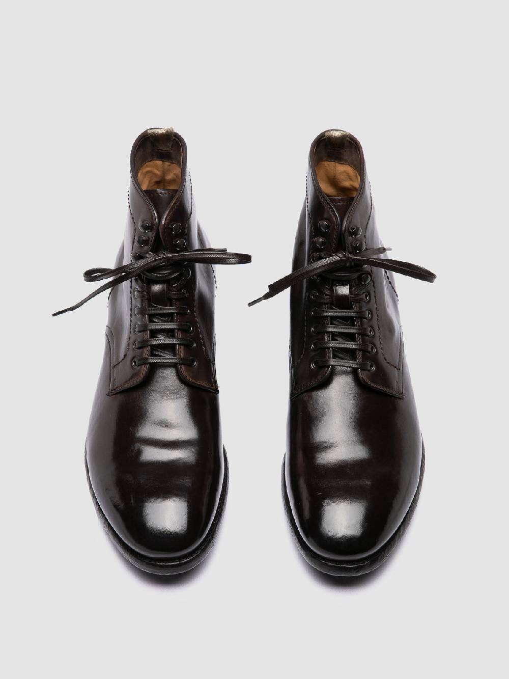 Officine Creative PRINCE 610 Stivaletti in Pelle Marrone Moda