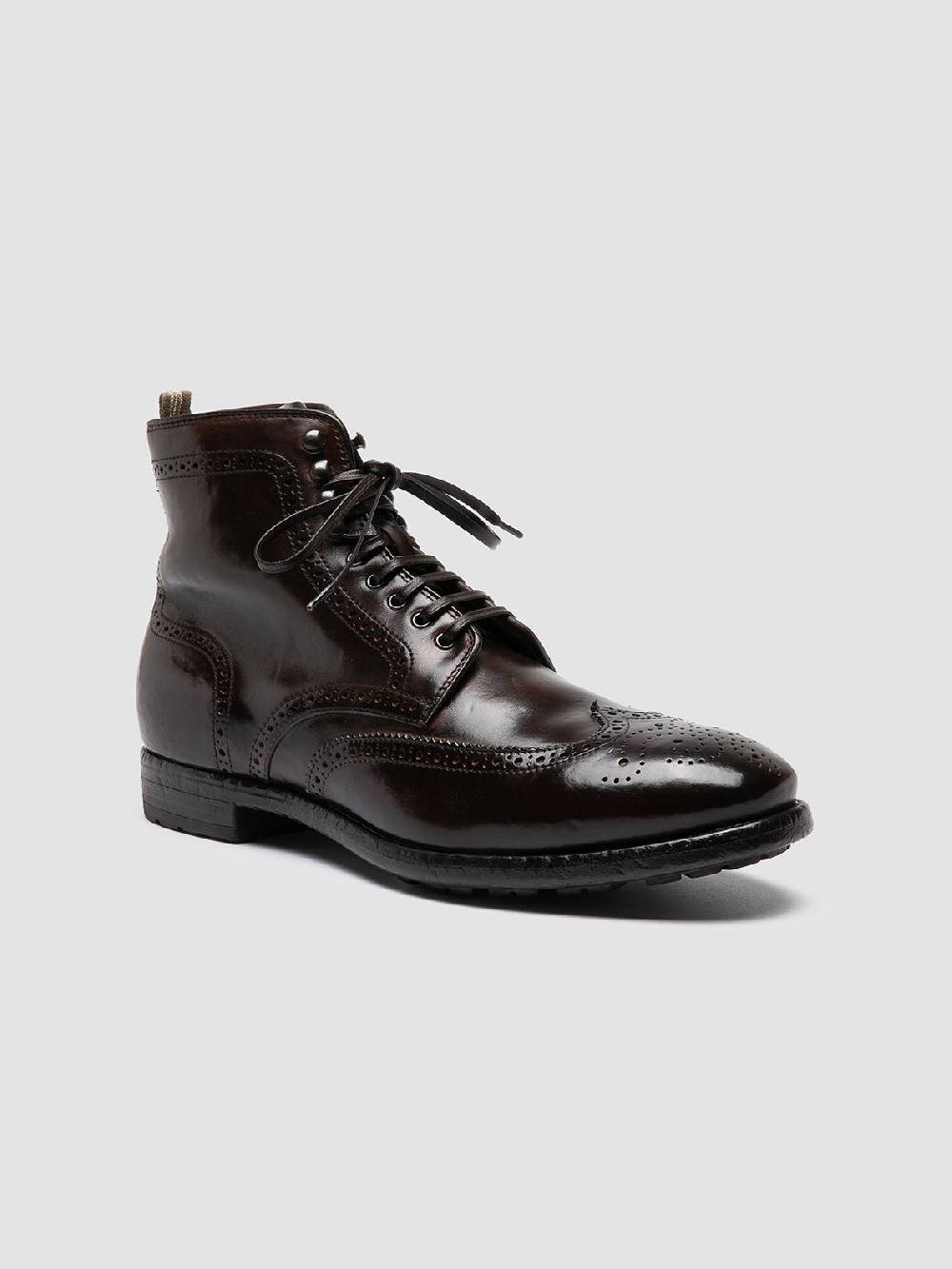 Officine Creative PRINCE 612 Stivaletti in Pelle Marrone Italy
