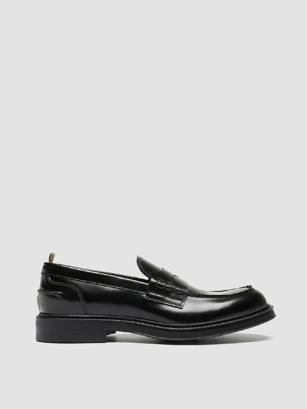 Officine Creative UNIFORM 001 Mocassini in Pelle Nera In Linea