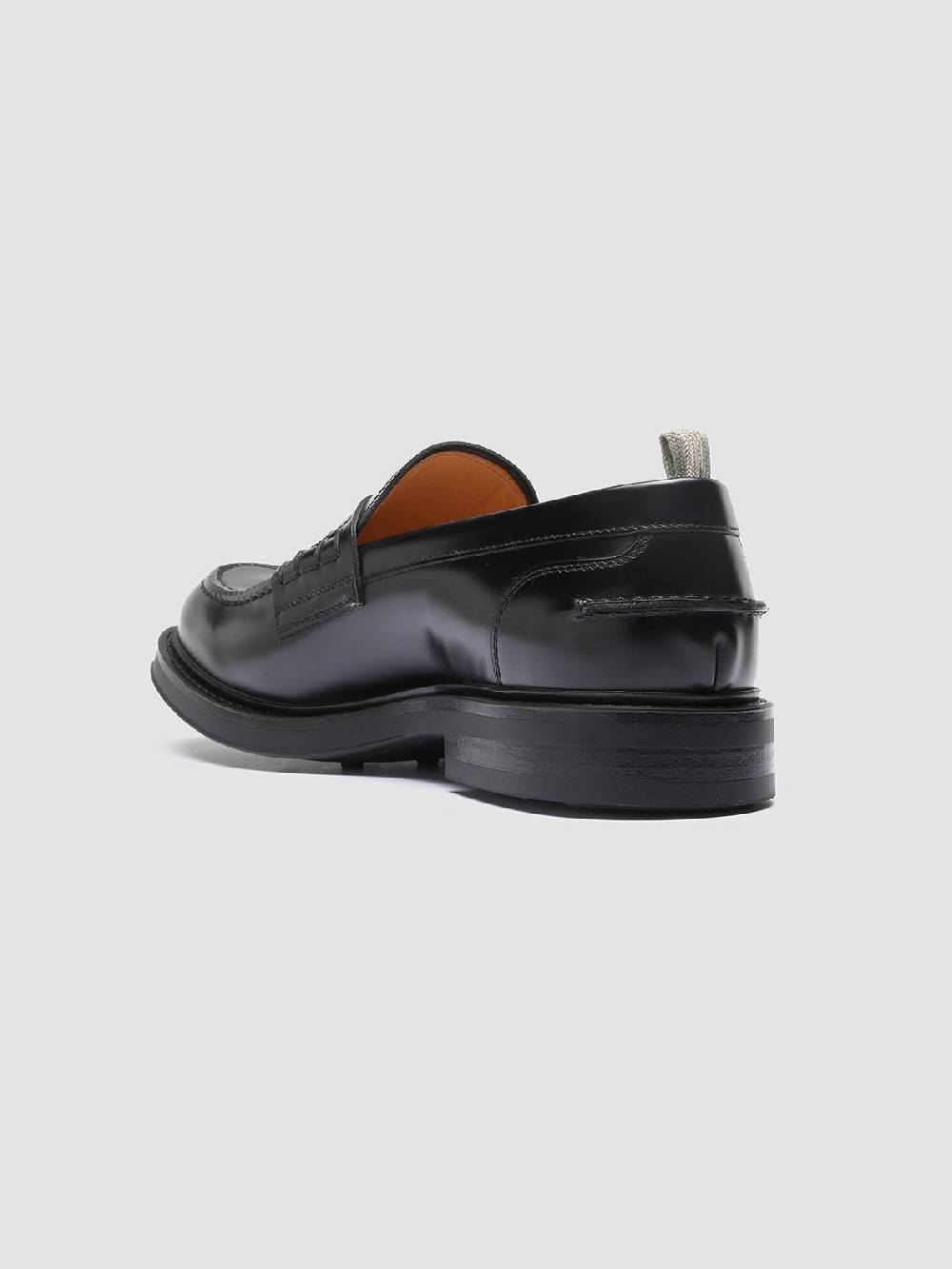 Officine Creative UNIFORM 001 Mocassini Penny in Pelle Nera Nuovo