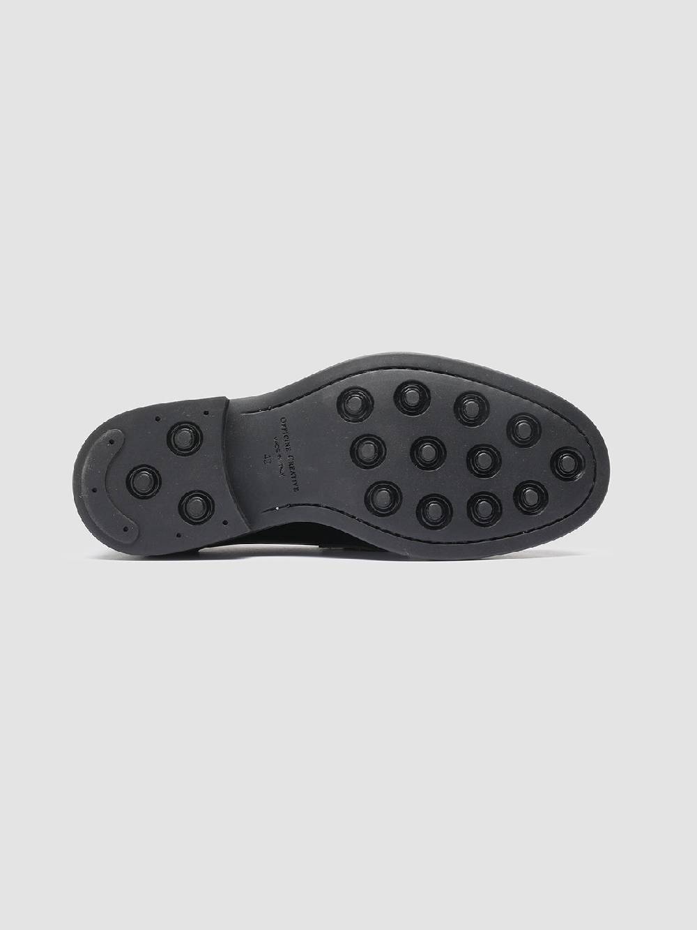 Officine Creative UNIFORM 001 Mocassini Penny in Pelle Nera Nuovo