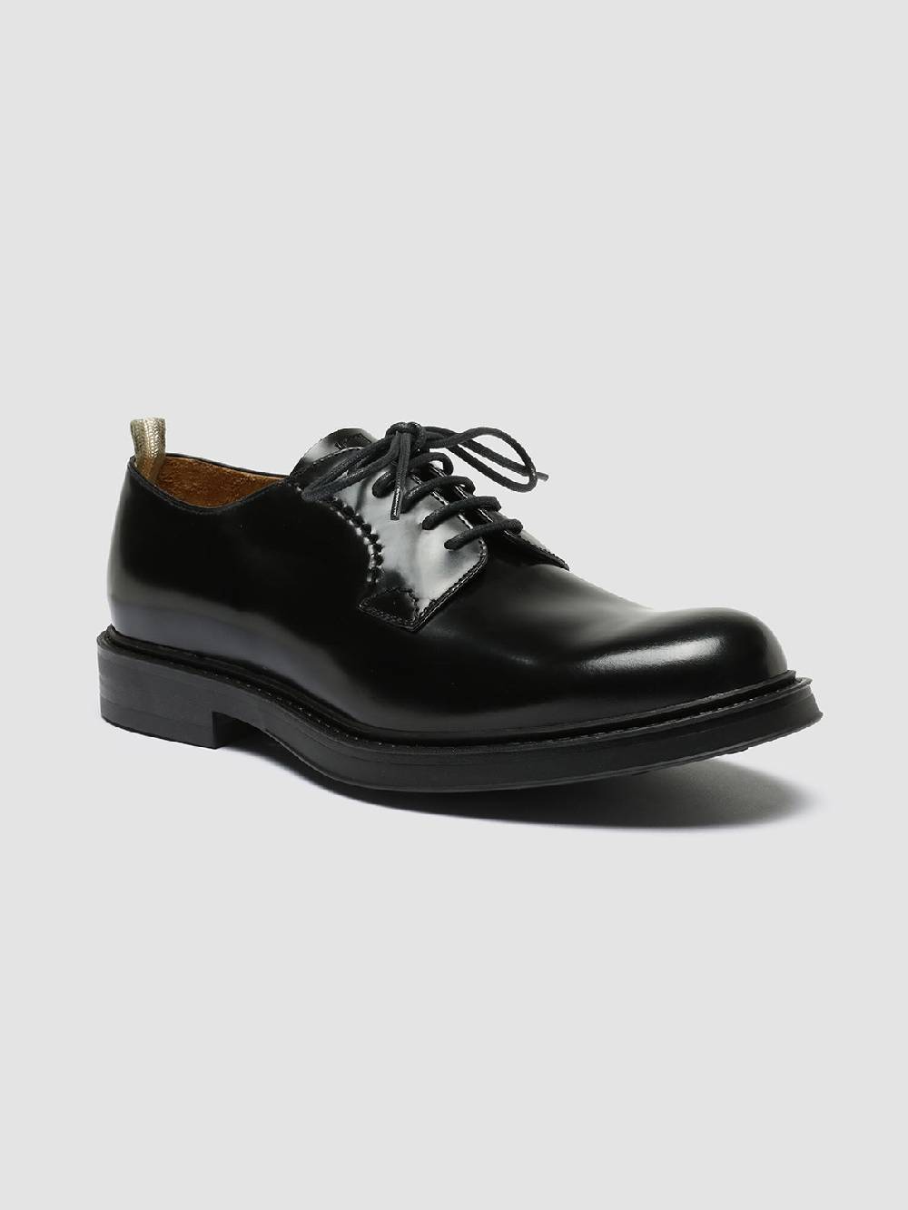 Officine Creative UNIFORM 003 Derby in Pelle Nera Qualità