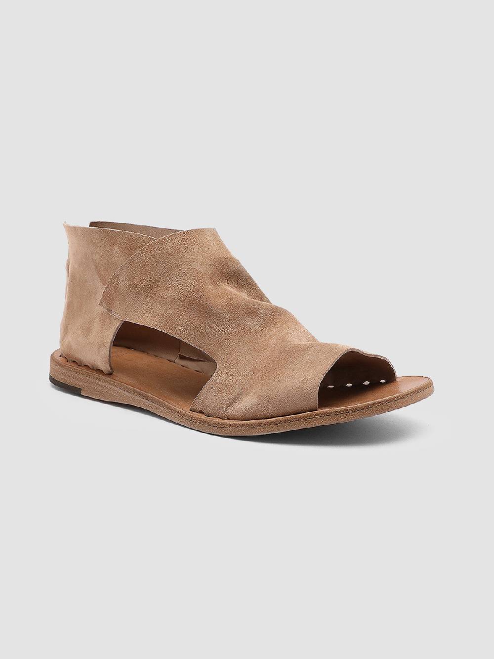Officine Creative ITACA 018 Sandali in Pelle Scamosciata Marrone Promozione