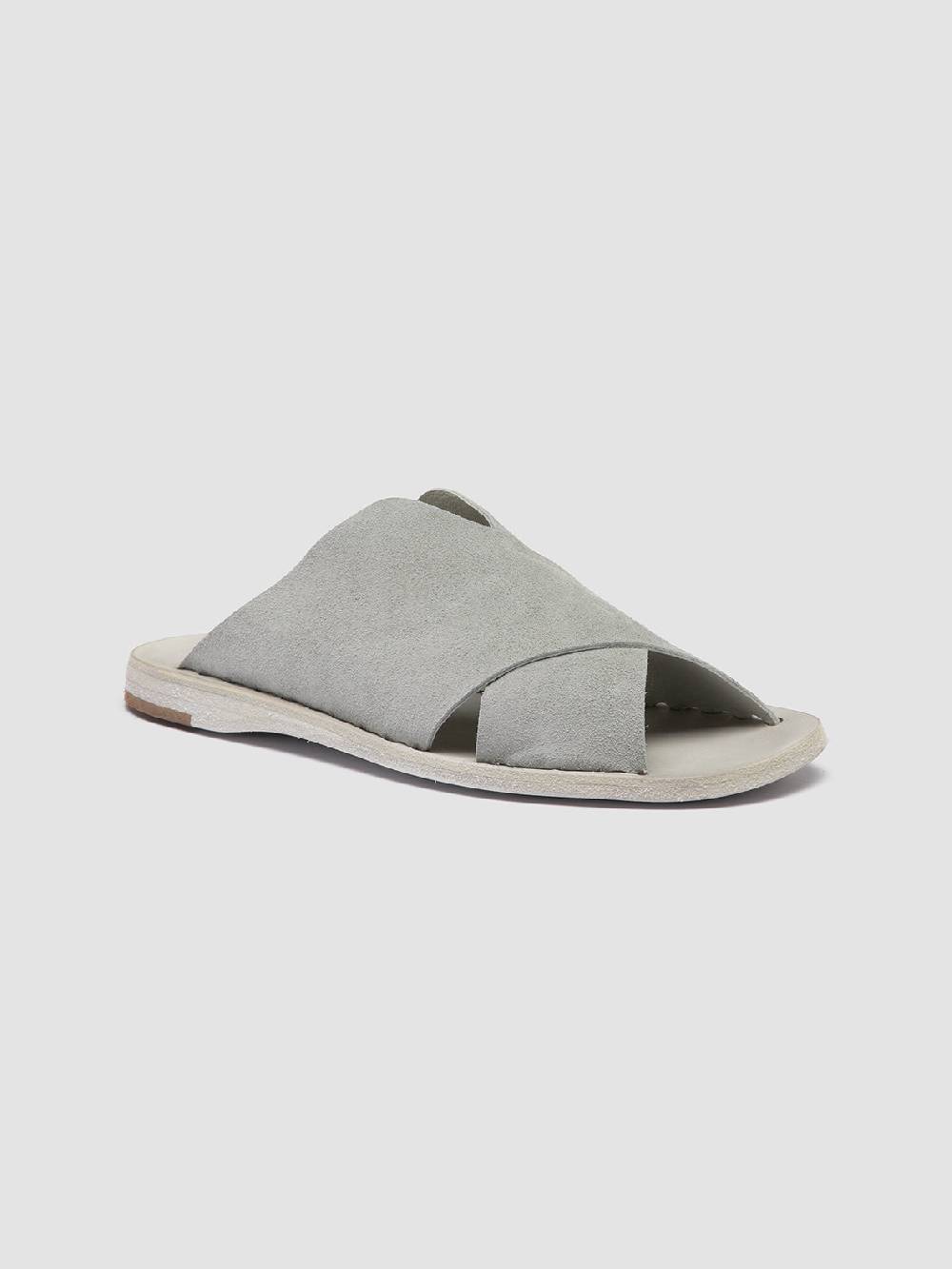 Officine Creative ITACA 019 Sandali in Pelle Scamosciata Tortora Spedizione Gratuita