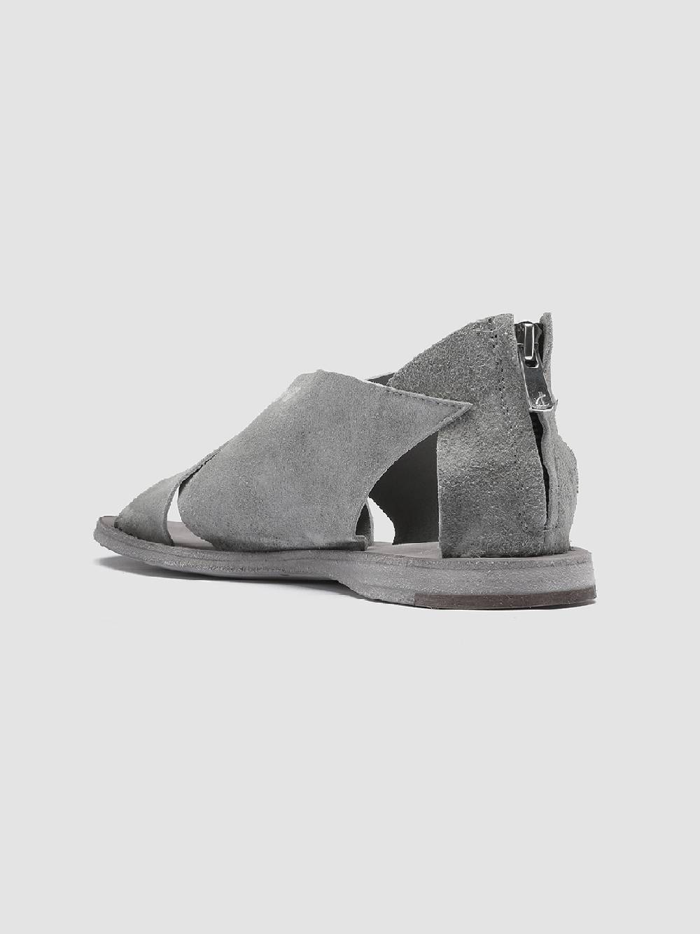 Officine Creative Itaca 26 Sandali in Pelle Scamosciata Grigia Qualità Garantita