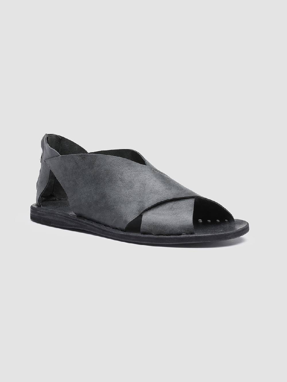 Officine Creative ITACA 026 Sandali in Pelle Nera Negozi Online